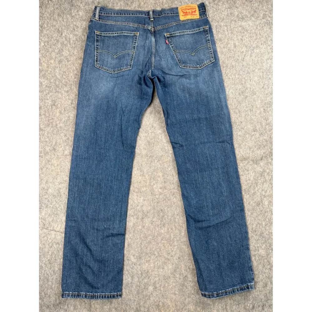 Levis 514 Straight Fit Jeans Mens 36x34 Medium Wash Blue Denim Pants